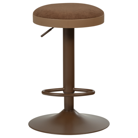 Scaun de bar Mevo, chenille, maro, 82 x 42 x 42 cm, WOOOD 377972-B [4]