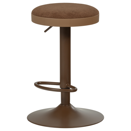 Scaun de bar Mevo, chenille, maro, 82 x 42 x 42 cm, WOOOD 377972-B [3]