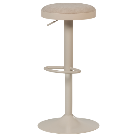 Taburete de bar - Scaun de bar Mevo, chenille, nisipiu, 82 x 42 x 42 cm, WOOOD 377972-Z