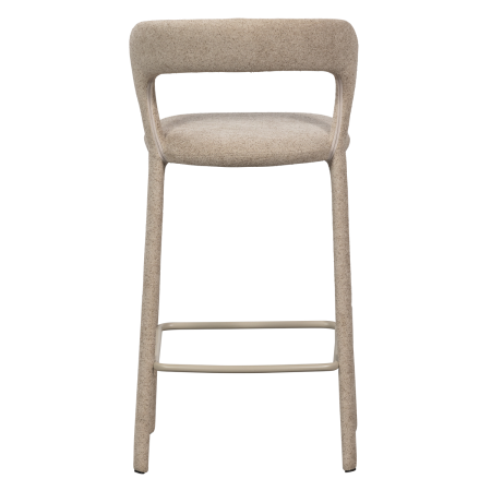 Scaun de bar Noble, poliester, nisipiu, 95 x 48 x 52 cm, WOOOD 377535-Z [5]