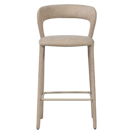 Scaun de bar Noble, poliester, nisipiu, 95 x 48 x 52 cm, WOOOD 377535-Z [3]
