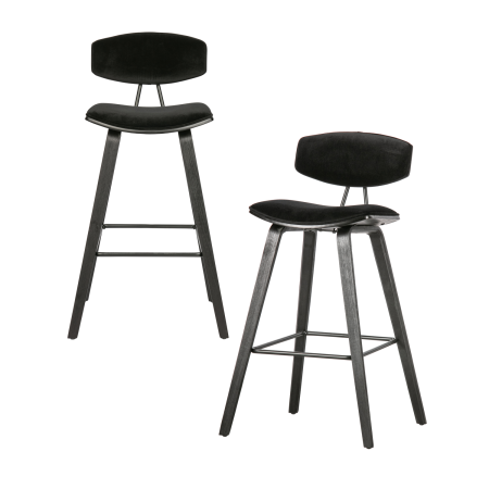 Scaun de bar Senn, poliester, negru, 91 x 42 x 48 cm, WOOOD 373310-Z [6]