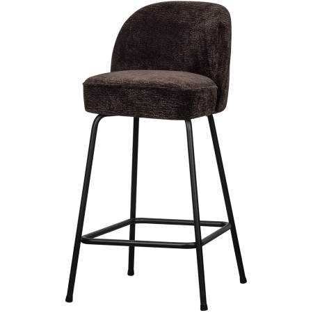 Taburete de bar - Scaun de bar Vogue, poliester, maro inchis, 89 x 50 x 55 cm, WOOOD 800294-DB