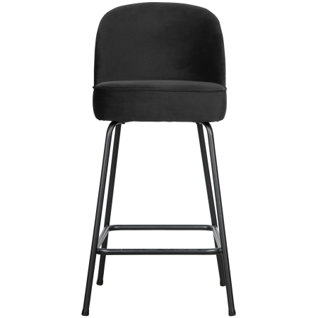 Taburete de bar - Scaun de bar Vogue, poliester, negru, 89 x 50 x 55 cm, WOOOD 800294-Z