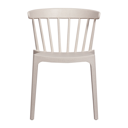Scaun de gradina Bliss, plastic, alb crem melanj, 75 x 52 x 53 cm, WOOOD 378634-WM [3]