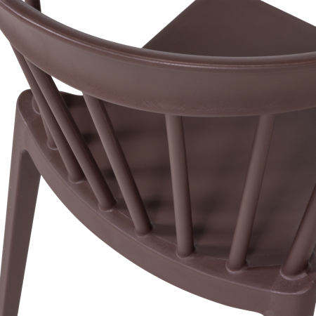 Scaun de gradina Bliss, plastic, mov/maro, 75 x 52 x 53 cm, WOOOD 378634-P [4]