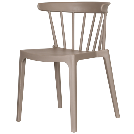 Mobilier - Scaun de gradina Bliss, plastic, taupe, 75 x 52 x 53 cm, WOOOD 378634-TA