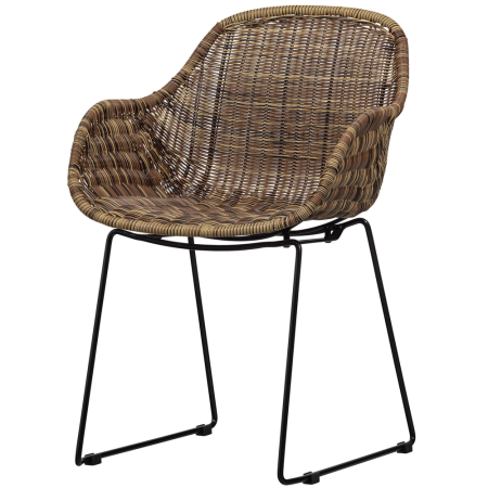 Mobilier - Scaun de gradina Willow, plastic, natur, 83 x 56 x 57 cm, WOOOD 373928-N