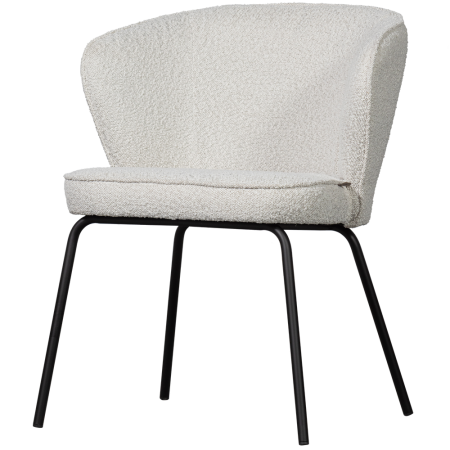 Mobilier - Scaun dining Admit, boucle, natur, 77 x 60 x 59 cm, WOOOD 800172-A