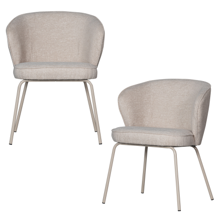 Scaun dining Admit, tesatura, gri pietris, 78 x 60 x 58 cm, WOOOD 800208-P [6]