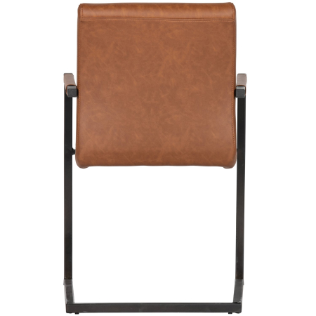 Scaun dining Bas, piele ecologica (PU), coniac, 87 x 54 x 62 cm, WOOOD 376052-C [6]
