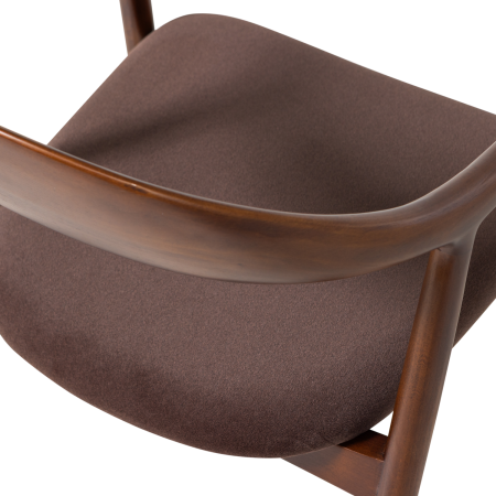 Scaun dining Bran, catifea, maro, 79 x 57 x 53 cm, WOOOD 377799-B [6]