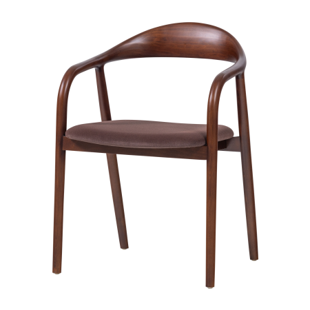 Scaune - Scaun dining Bran, catifea, maro, 79 x 57 x 53 cm, WOOOD 377799-B