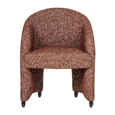Scaun dining Cordo, tesatura melanj, maro ruginiu, 83 x 64 x 64 cm, WOOOD 377800-R [2]