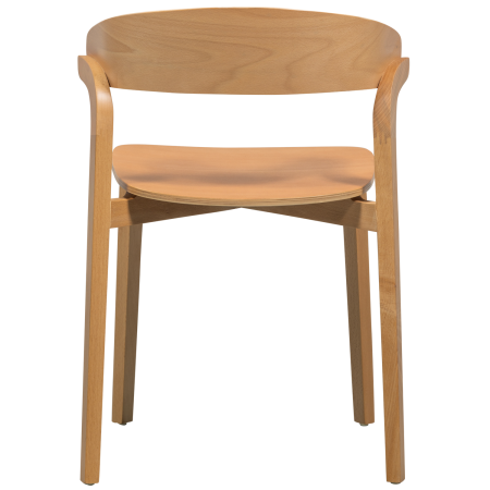 Scaun dining Cras, lemn, natur, 75 x 52 x 42 cm, WOOOD 377393-N [4]