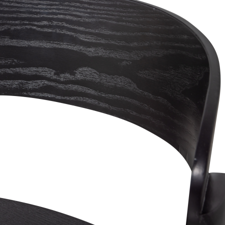 Scaun dining Cras, lemn, negru, 75 x 52 x 42 cm, WOOOD 377393-Z [4]