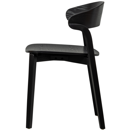 Scaun dining Cras, lemn, negru, 75 x 52 x 42 cm, WOOOD 377393-Z [3]