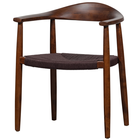 Scaune - Scaun dining Embrace, lemn, maro inchis, 76 x 64 x 53 cm, vtwonen 400534-D
