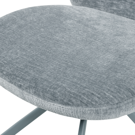 Scaun dining Femke, chenille, albastru, 80 x 58 x 65 cm, WOOOD 377380-B [6]