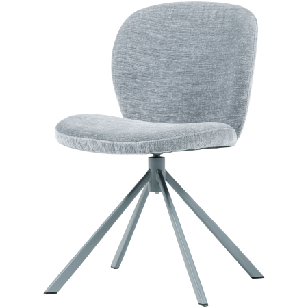 Scaune - Scaun dining Femke, chenille, albastru, 80 x 58 x 65 cm, WOOOD 377380-B