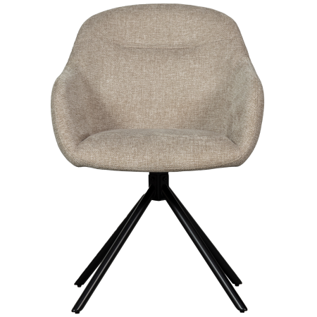 Scaun dining Grant-jaki, poliester, nisipiu, 80 x 57 x 61 cm, WOOOD 377388-Z [2]