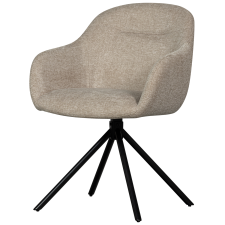 Scaune - Scaun dining Grant-jaki, poliester, nisipiu, 80 x 57 x 61 cm, WOOOD 377388-Z