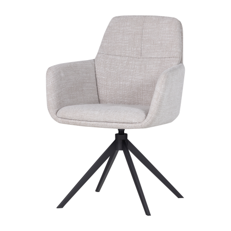 Scaune - Scaun dining Grant, tesatura melanj, natur melanj, 88 x 61 x 63 cm, WOOOD 377387-A