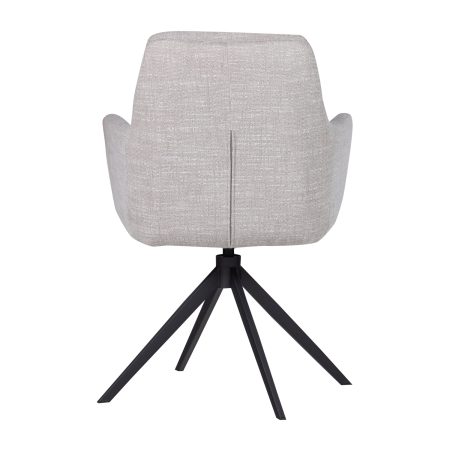 Scaun dining Grant, tesatura melanj, natur melanj, 88 x 61 x 63 cm, WOOOD 377387-A [4]