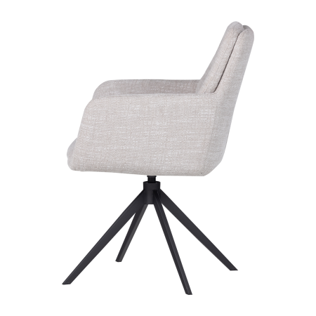 Scaun dining Grant, tesatura melanj, natur melanj, 88 x 61 x 63 cm, WOOOD 377387-A [3]
