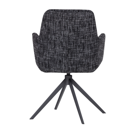 Scaun dining Grant, tesatura melanj, negru, 88 x 61 x 63 cm, WOOOD 377387-Z [4]