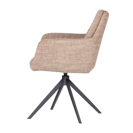 Scaun dining Grant, tesatura melanj, nisipiu melanj, 88 x 61 x 63 cm, WOOOD 377387-D [3]