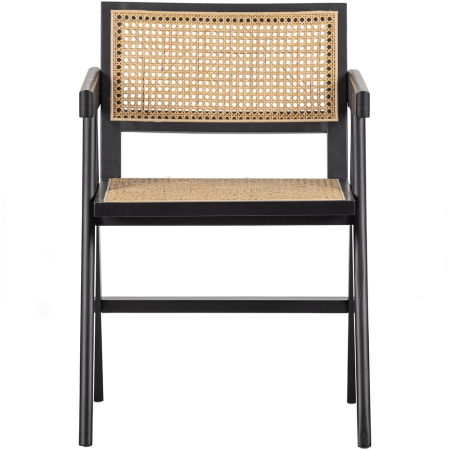 Mobilier - Scaun dining Gunn, lemn de pin, negru, 80 x 54 x 54 cm, WOOOD 373499-Z