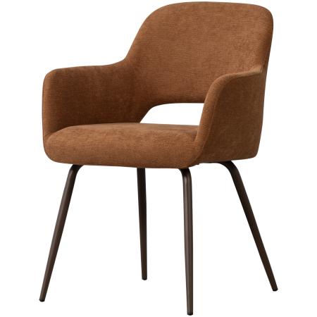 Scaune - Scaun dining Jenny, poliester, maro, 80 x 58 x 58 cm, WOOOD 374076-B