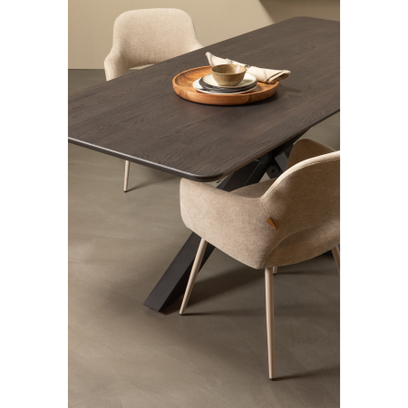Scaun dining Jenny, tesatura, natur, 80 x 58 x 58 cm, WOOOD 374076-N [1]