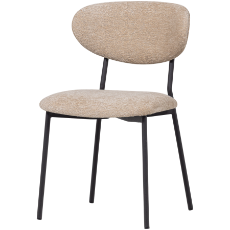 Scaune - Scaun dining Kjeld, chenille, natur, 79 x 47 x 53 cm, WOOOD 374072-A