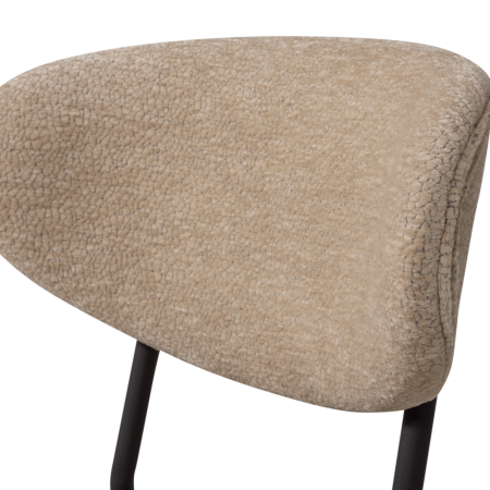 Scaun dining Kjeld, chenille, natur, 79 x 47 x 53 cm, WOOOD 374072-A [7]