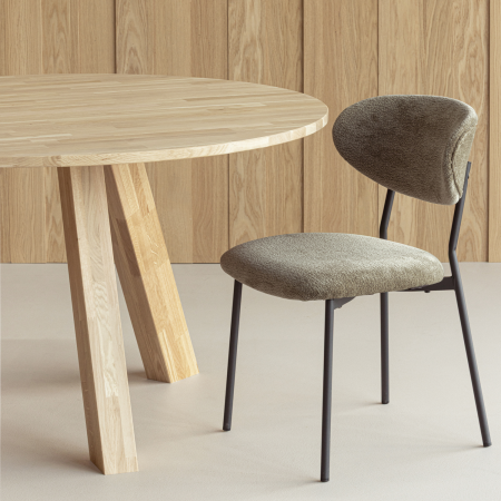Scaun dining Kjeld, chenille, verde, 79 x 47 x 53 cm, WOOOD 374072-G [1]