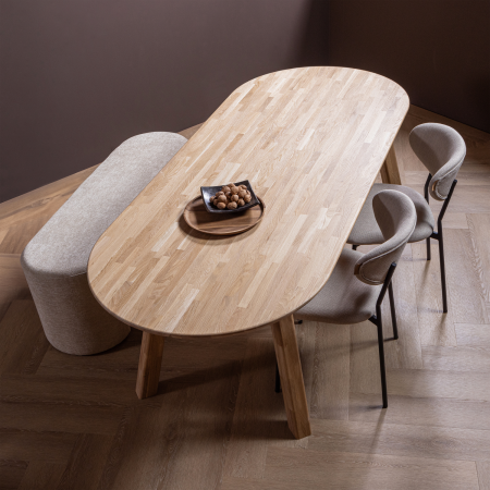 Scaun dining Kjeld, tesatura, natur, 79 x 47 x 53 cm, WOOOD 374072-N [1]