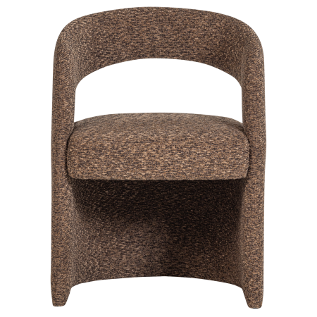 Scaun dining Lanor, boucle, maro, 76 x 58 x 57 cm, WOOOD 377995-B [3]