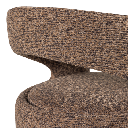 Scaun dining Lanor, boucle, maro, 76 x 58 x 57 cm, WOOOD 377995-B [7]