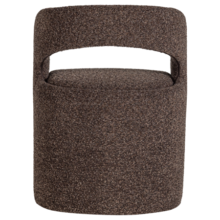 Scaun dining Lanor, boucle, maro inchis, 76 x 58 x 57 cm, WOOOD 377995-D [5]