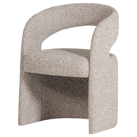 Scaune - Scaun dining Lanor, boucle, natur, 76 x 58 x 57 cm, WOOOD 377995-N