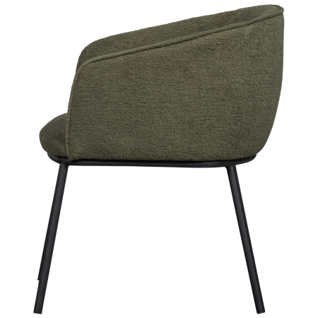Scaun dining Leon, boucle, verde padure, 77 x 61 x 63 cm, WOOOD 374098-F [4]