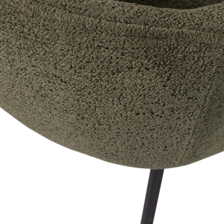 Scaun dining Leon, boucle, verde padure, 77 x 61 x 63 cm, WOOOD 374098-F [7]