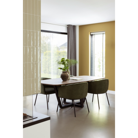 Scaun dining Leon, boucle, verde padure, 77 x 61 x 63 cm, WOOOD 374098-F [1]