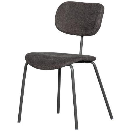 Scaune - Scaun dining Link, tesatura reiata, maro/gri, 78 x 54 x 45 cm, WOOOD 340484-B