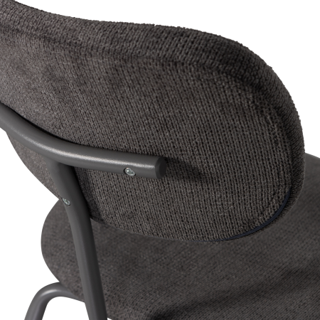 Scaun dining Link, tesatura reiata, maro/gri, 78 x 54 x 45 cm, WOOOD 340484-B [7]