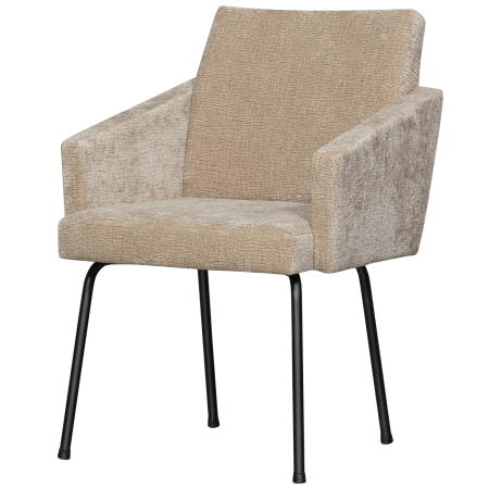Scaune - Scaun dining Mount, poliester, nisipiu, 82 x 61 x 65 cm, WOOOD 801139-SA