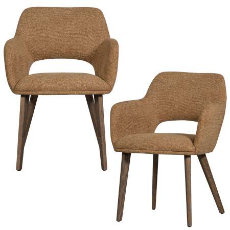 Scaun dining Murat, poliester, galben, 86 x 61 x 60 cm, WOOOD 377492-GM [5]