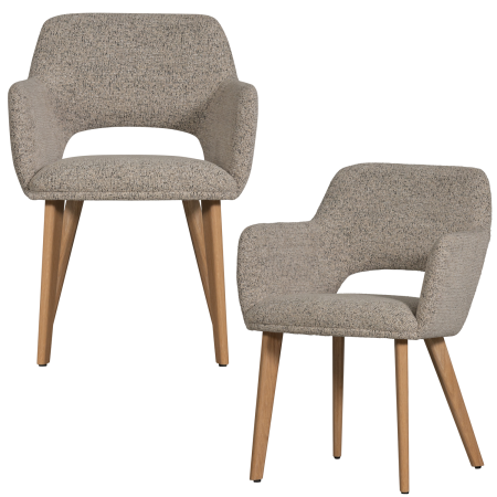Scaun dining Murat, poliester, natur, 86 x 61 x 60 cm, WOOOD 377492-NN [5]